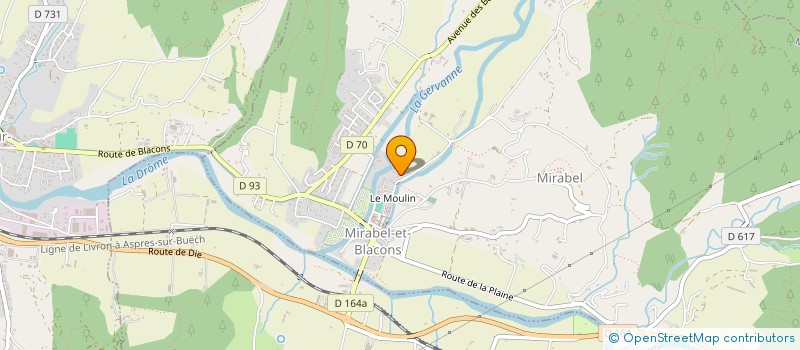 localisation de l'entreprise SCI LA DRUISE  OMBLEZE