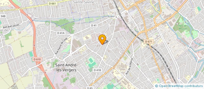 localisation de l'entreprise SCI LA DRYATE  SAINT-ANDRE-LES-VERGERS