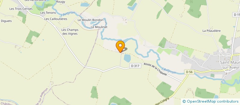 localisation de l'entreprise SCI LA DU BOISSIERE à SAINT-MAURICE-SUR-AVEYRON