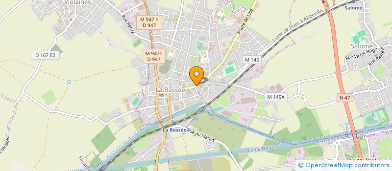 localisation de l'entreprise SCI LA DUCHE  LA BASSEE