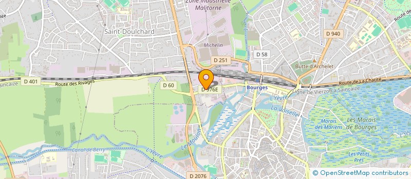 localisation de l'entreprise SCI LA DUNE  SAINT-DOULCHARD