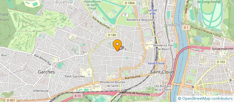 localisation de l'entreprise SCI LA DUNE à SAINT-CLOUD