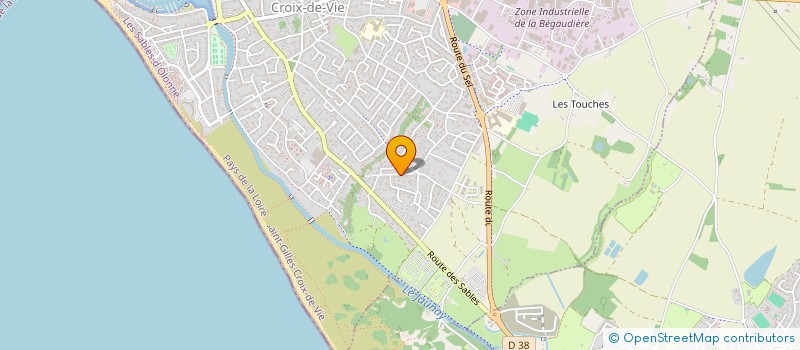 localisation de l'entreprise SCI LA DUNE à SAINT-GILLES-CROIX-DE-VIE