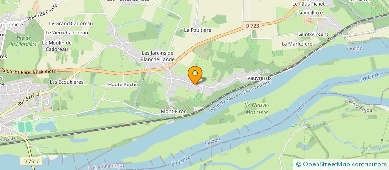 localisation de l'entreprise SCI LA DURANDIERE  OUDON