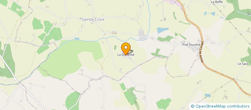 localisation de l'entreprise SCI LA DURANTIE  SAINTE-CROIX