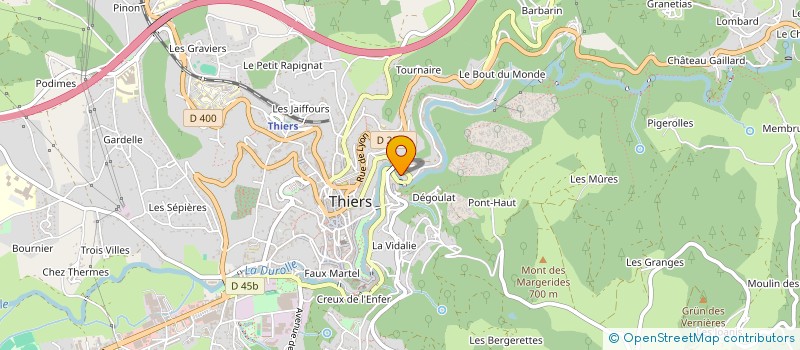 localisation de l'entreprise SCI LA DUROLIENNE  THIERS