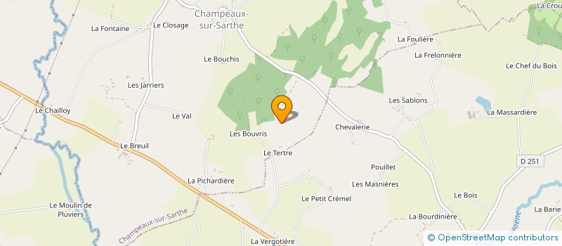 localisation de l'entreprise SCI LA DUVALLIERE à SAINT-AUBIN-DE-COURTERAIE