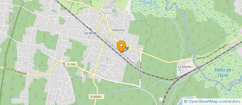 localisation de l'entreprise SCI LA DYONISIENNE  LE TEICH