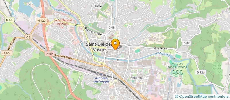 localisation de l'entreprise SCI LA FABULEUSE  SAINT-DIE-DES-VOSGES