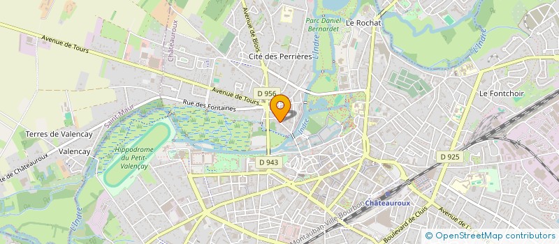 localisation de l'entreprise SCI LA FACULTE à CHATEAUROUX