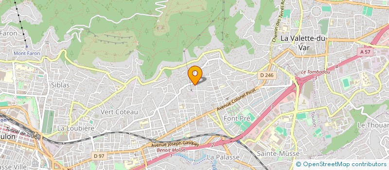 localisation de l'entreprise SCI LA FAIFAI  TOULON