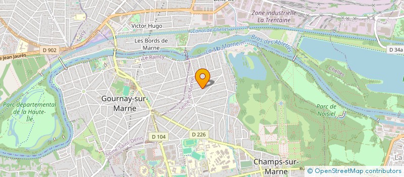 localisation de l'entreprise SCI LA FALINE  CHAMPS-SUR-MARNE