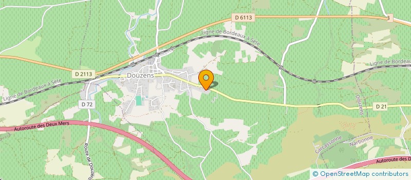 localisation de l'entreprise SCI LA FALOTTERIE  DOUZENS