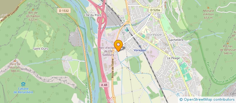 localisation de l'entreprise SCI LA FAMIGLIA  VOREPPE