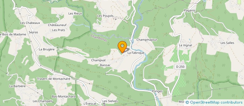 localisation de l'entreprise SCI LA FAMILIA  CHAMBONAS