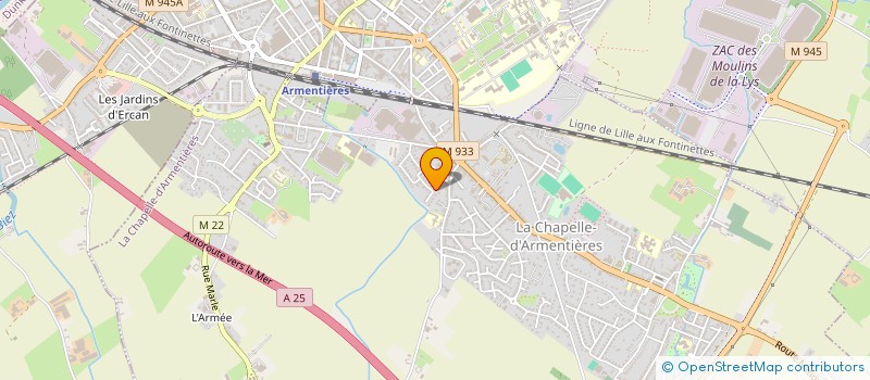 localisation de l'entreprise SCI LA FAMILIA  LA CHAPELLE-D'ARMENTIERES