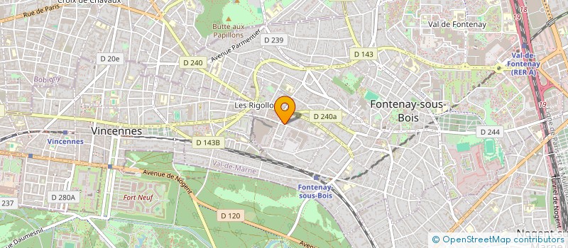 localisation de l'entreprise SCI LA FAMILIALE à FONTENAY-SOUS-BOIS