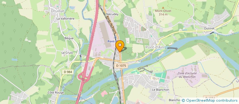 localisation de l'entreprise SCI LA FAMILIALE  PONT-D'AIN