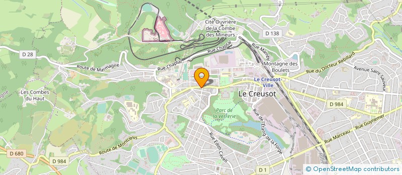 localisation de l'entreprise SCI LA FAMILIALE DEVILLARD à LE CREUSOT