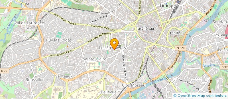 localisation de l'entreprise SCI LA FAMILIALE DU PUY VINCENT à LIMOGES