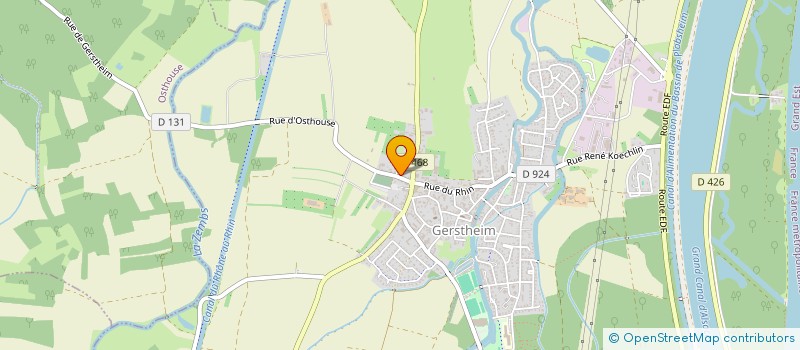 localisation de l'entreprise SCI LA FAMILIALE YE-SU  GERSTHEIM