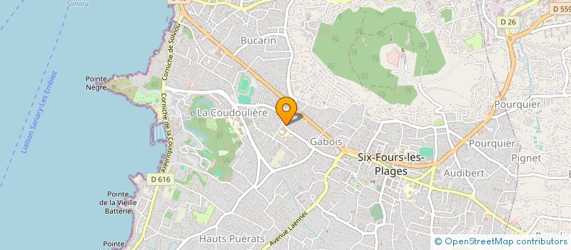 localisation de l'entreprise SCI LA FAMILLE à SIX-FOURS-LES-PLAGES