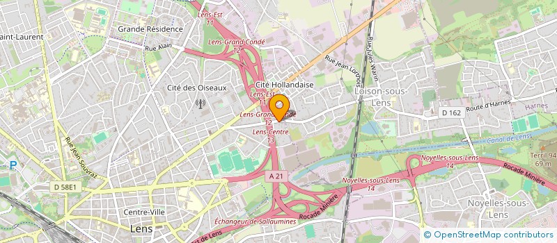 localisation de l'entreprise SCI LA FAMILLE  LENS