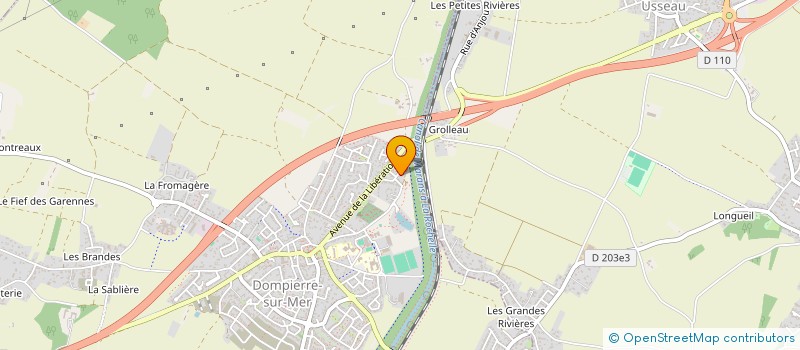 localisation de l'entreprise SCI LA FAMILLE DES CAVALIERS  DOMPIERRE-SUR-MER