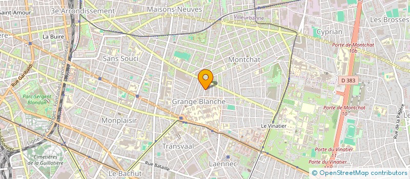 localisation de l'entreprise SCI LA FANGE  LYON