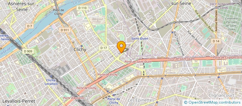 localisation de l'entreprise SCI LA FANTAISIE à CLICHY