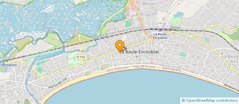 localisation de l'entreprise SCI LA FARANDOLE à LA BAULE-ESCOUBLAC
