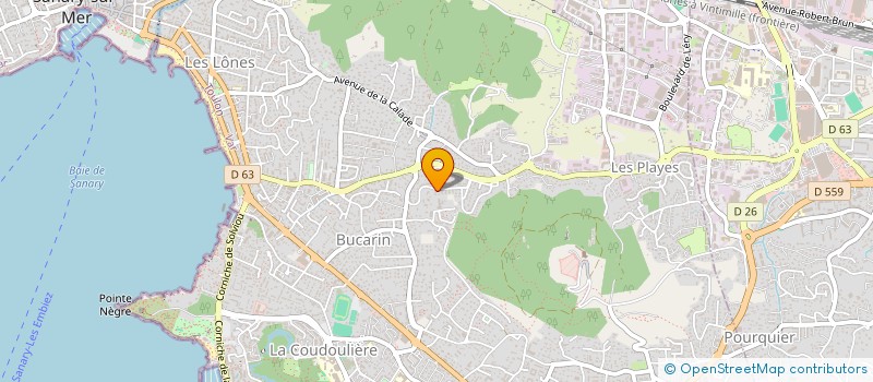 localisation de l'entreprise SCI LA FARANDOLE à SIX-FOURS-LES-PLAGES