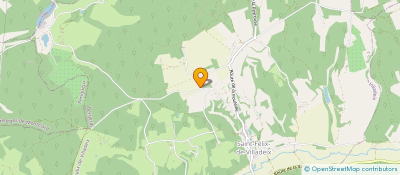localisation de l'entreprise SCI LA FARGUETTE  ST FELIX DE VILLADEIX