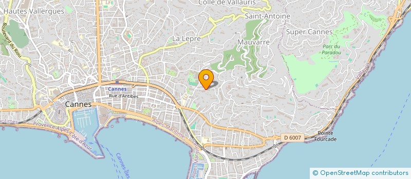 localisation de l'entreprise SCI LA FARIGOULE à CANNES