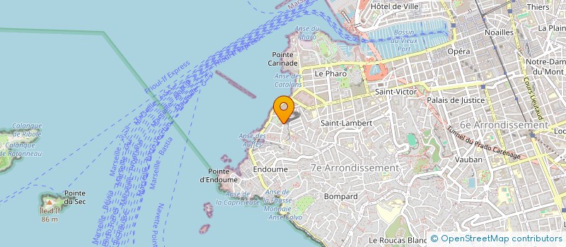 localisation de l'entreprise SCI LA FARINOLAISE  MARSEILLE