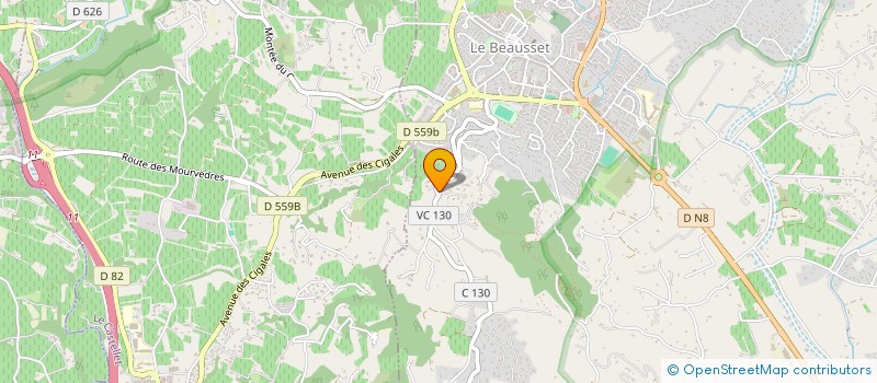 localisation de l'entreprise SCI LA FARNIENTA  LE BEAUSSET