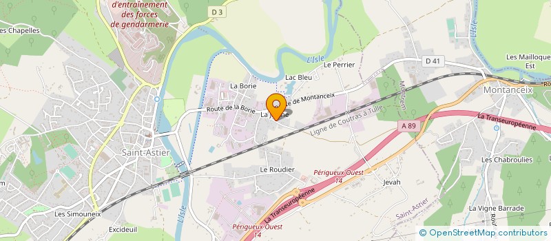 localisation de l'entreprise SCI  LA FAURE  MAUZAC ET GRAND CASTANG