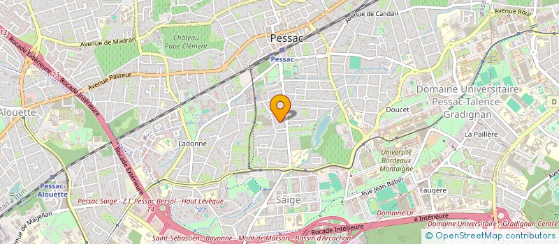 localisation de l'entreprise SCI LA FAURE  PESSAC