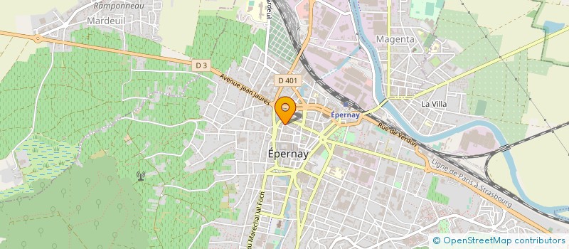 localisation de l'entreprise SCI LA FAUVETTE à EPERNAY