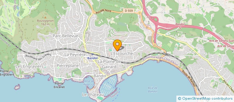 localisation de l'entreprise SCI LA FAUVETTE  BANDOL