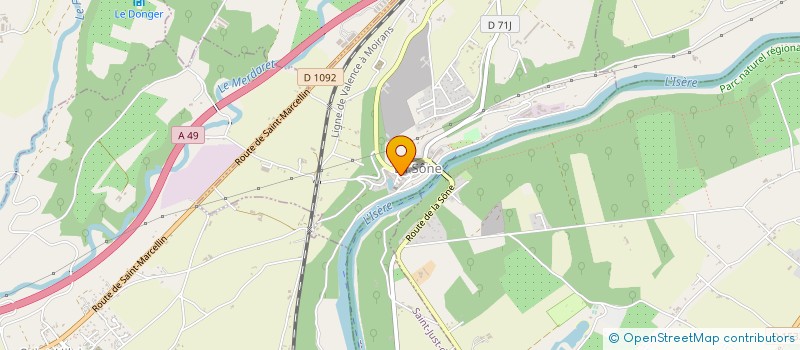 localisation de l'entreprise SCI LA FAVORITE  LA SONE