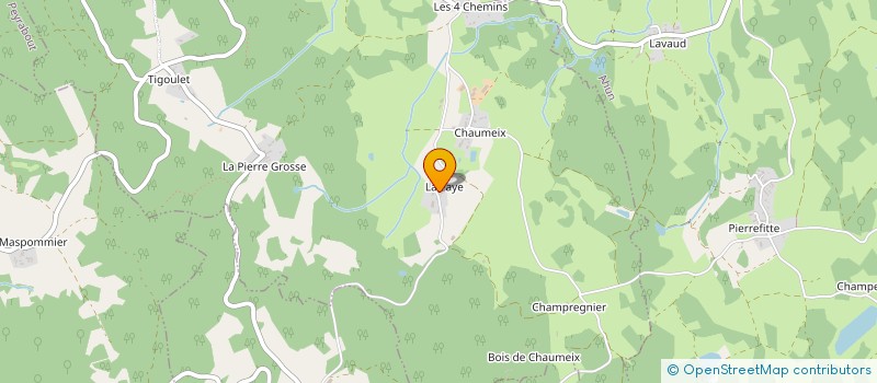 localisation de l'entreprise SCI LA FAYE  SAINT-YRIEIX-LES-BOIS