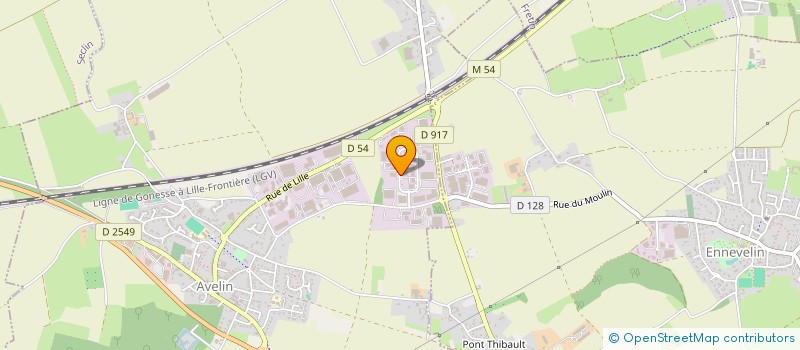 localisation de l'entreprise SCI LA FAYETTE  AVELIN