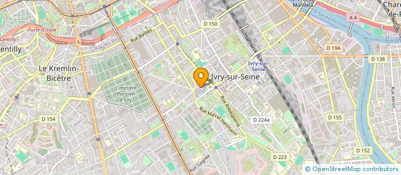 localisation de l'entreprise SCI LA FAYETTE à IVRY-SUR-SEINE