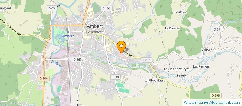 localisation de l'entreprise SCI LA FAYETTE  AMBERT