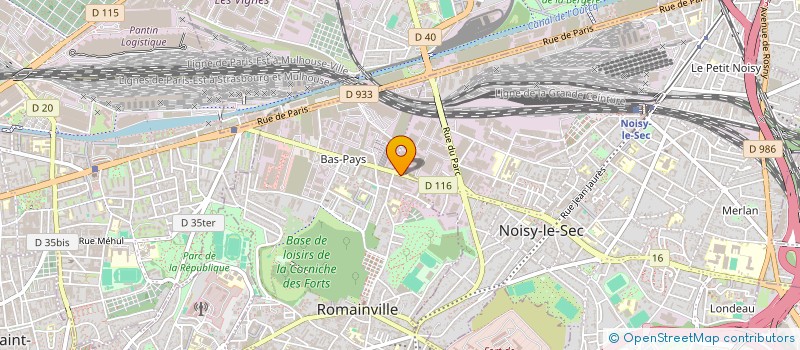localisation de l'entreprise SCI LA FAYETTE CHAMPSECRET à ROMAINVILLE