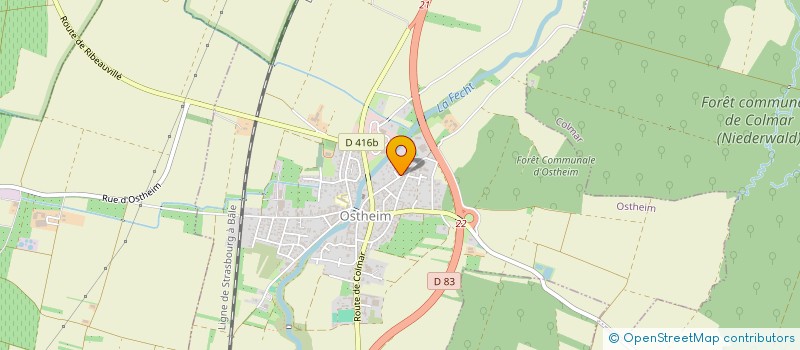localisation de l'entreprise SCI LA FECHT à OSTHEIM