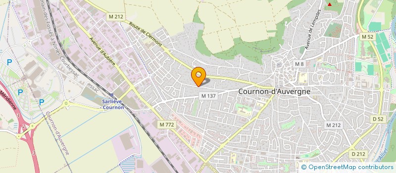 localisation de l'entreprise SCI LA FEE DU VAL  COURNON-D'AUVERGNE