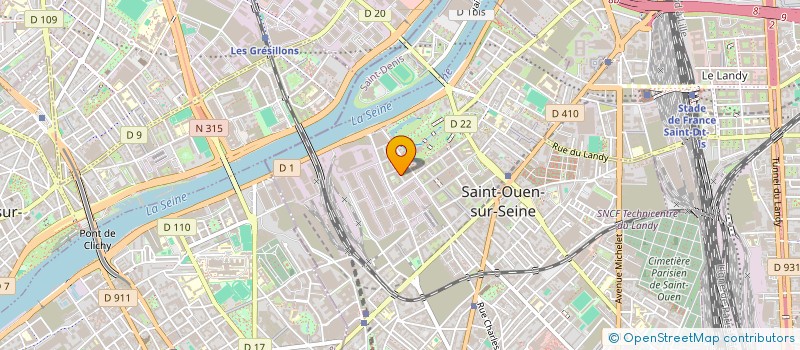 localisation de l'entreprise SCI LA FELICITE à SAINT-OUEN-SUR-SEINE