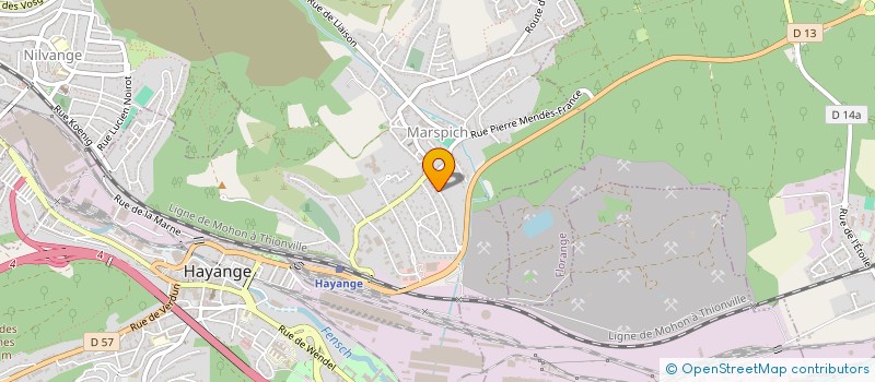 localisation de l'entreprise SCI LA FENDERIE  HAYANGE